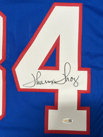 Thurman Thomas Signed Buffalo Bills Custom Jersey