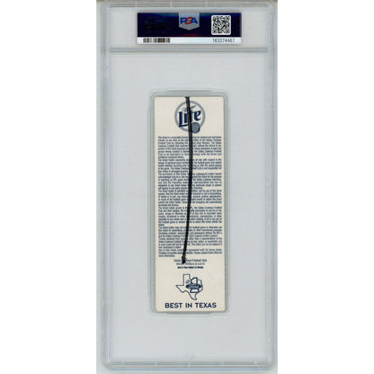 Emmitt Smith Autographed Dallas Cowboys All-Time Rushing Record Ticket