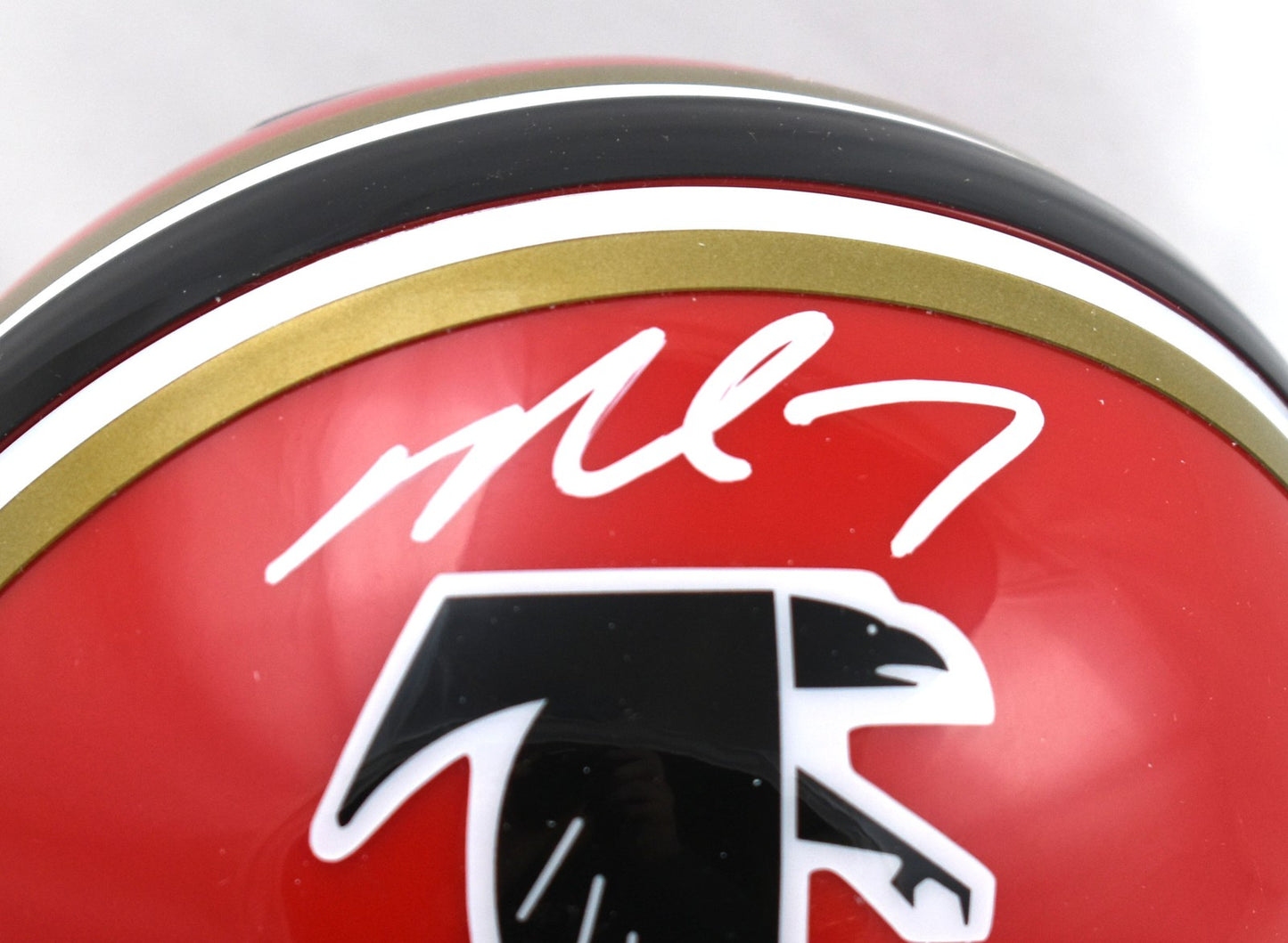 Michael Vick Signed Atlanta Falcons 1966-69 Throwback Speed Mini Helmet