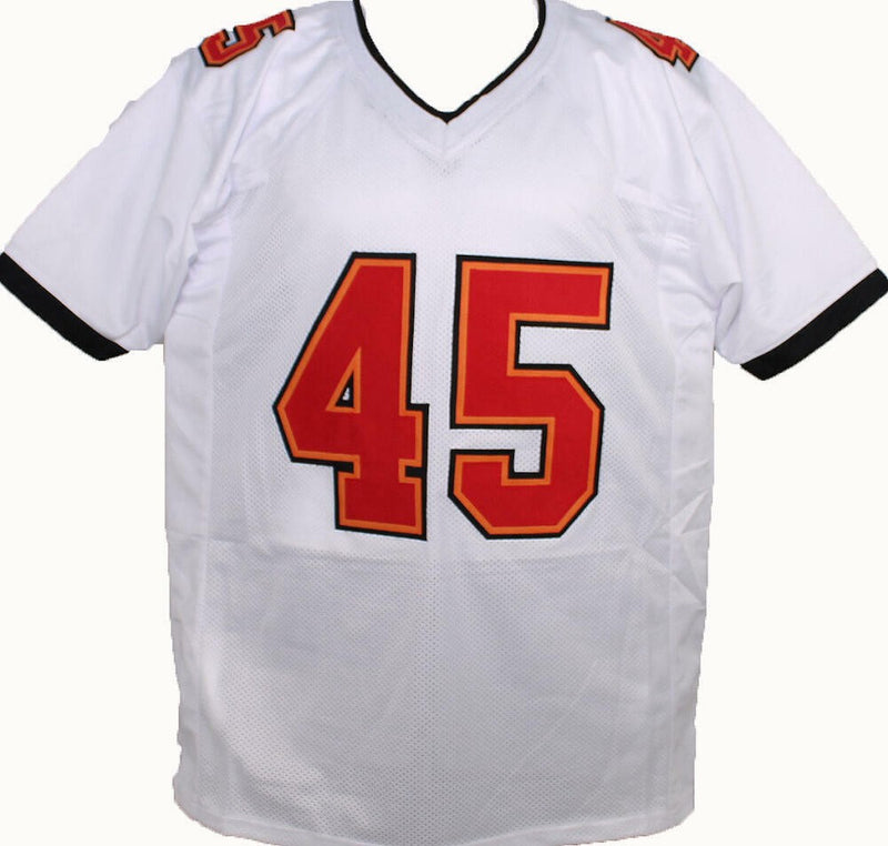 Devin White Autographed Custom White Pro Style Jersey