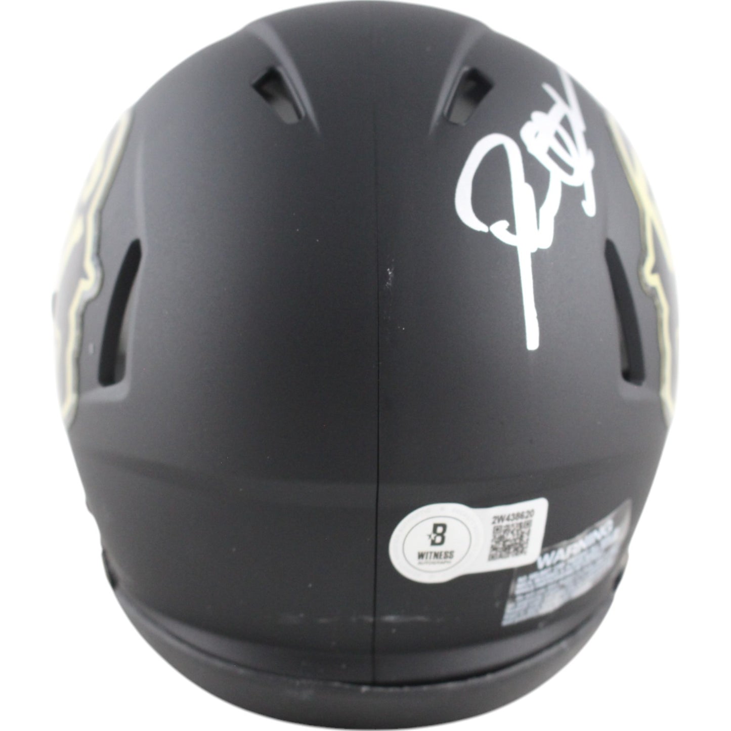Deion Sanders Signed Colorado Buffaloes Black Speed Mini Helmet Beckett