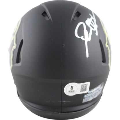 Deion Sanders Signed Colorado Buffaloes Black Speed Mini Helmet Beckett