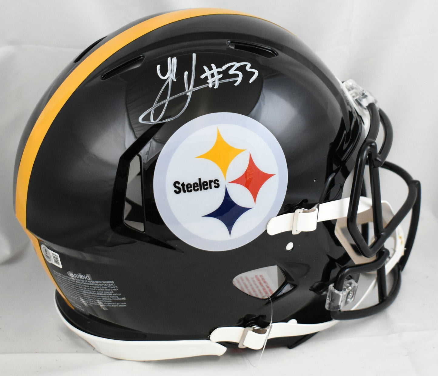 Jack Sawyer Signed Pittsburgh Steelers Full Size Speed Authentic Helmet