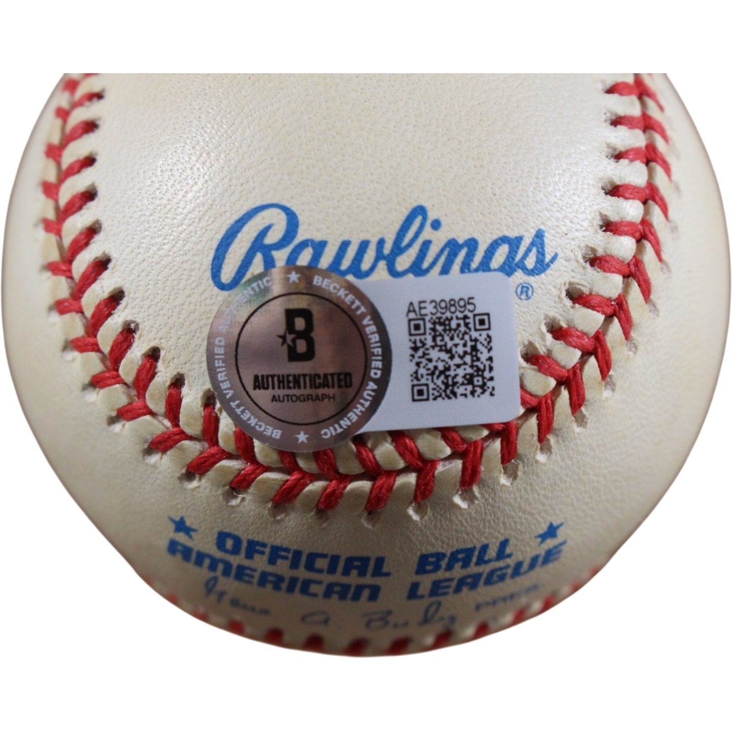 Joe DiMaggio Autographed New York Yankees Official American League Baseball