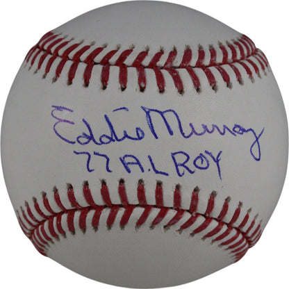 Eddie Murray Autographed Baltimore Orioles Baseball (AL ROY Inscription)