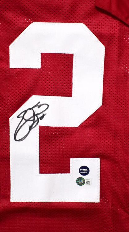 Emmitt Smith Signed Arizona Cardinals Style Custom Red Jersey