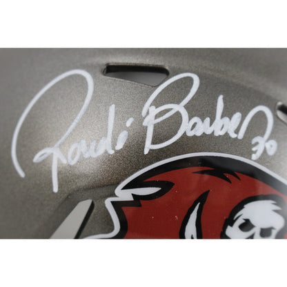 Ronde Barber Autographed Tampa Bay Buccaneers Throwback Mini Helmet