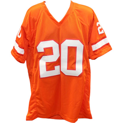Ronde Barber Signed Orange Pro Style Throwback Jersey