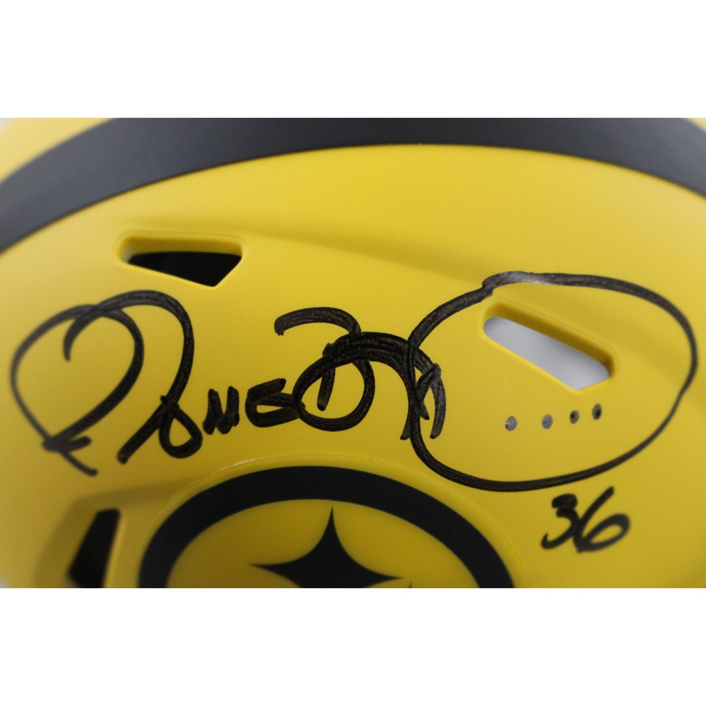Jerome Bettis Pittsburgh Steelers Signed Rave Alternate Mini Helmet