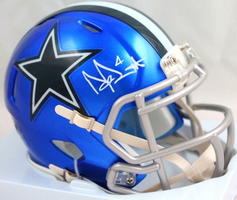 Dak Prescott Signed Dallas Cowboys Flash Speed Mini Helmet