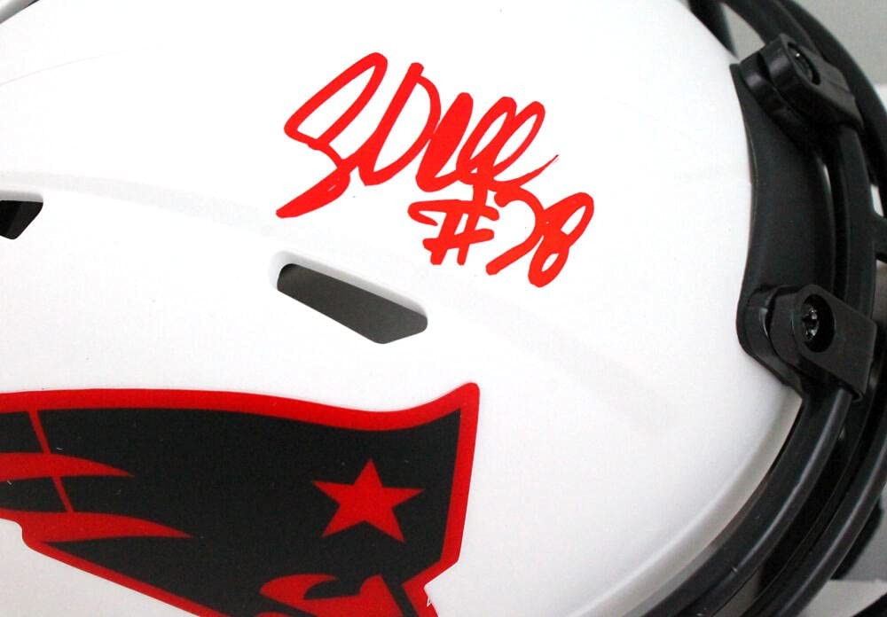 Corey Dillon Autographed New England Patriots Lunar Mini Helmet
