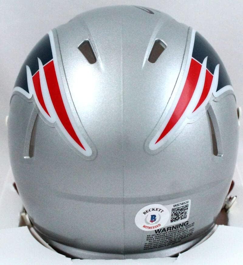 Damien Harris Signed New England Patriots Speed Mini Helmet