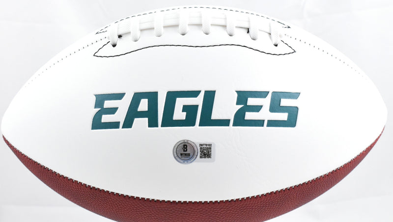Milton Williams Signed Philadelphia Eagles Logo Football - SB Champs