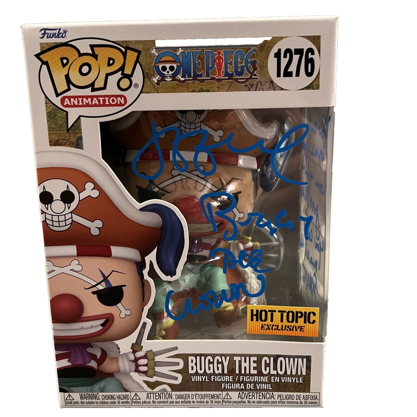 Jeff Ward Signed Buggy the Clown One Piece Funko Pop #1276 (JSA COA)