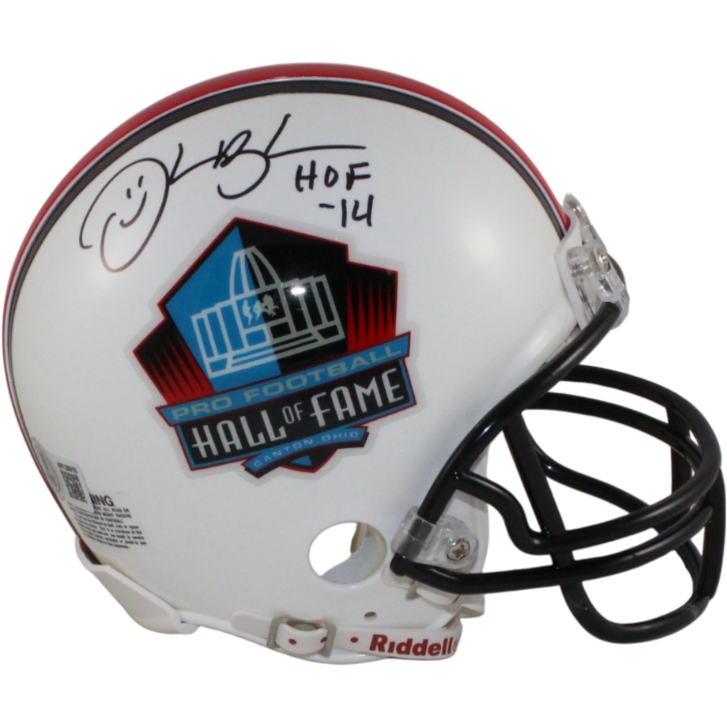 Derrick Brooks Signed NFL Hall of Fame VSR4 Mini Helmet (BAS)