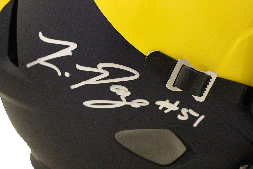 Kwity Paye Michigan Wolverines Autographed Full Size Speed Helmet