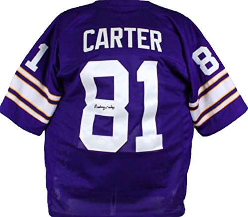 Anthony Carter Autographed Minnesota Vikings Custom Purple Jersey