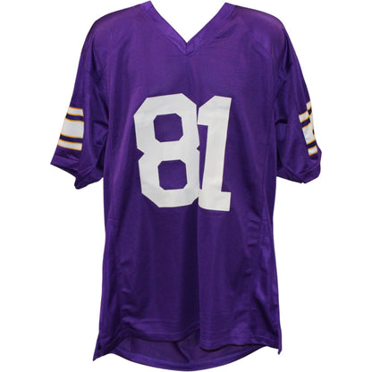 Carl Eller Autographed Purple Custom Jersey (HOF Inscription)