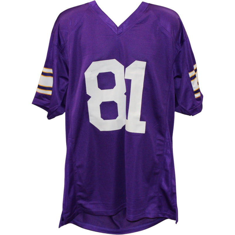 Carl Eller Autographed Purple Custom Jersey (HOF Inscription)