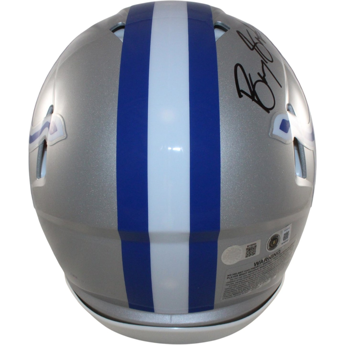 Barry Sanders Autographed Detroit Lions Full Size Authentic Throwback Helmet