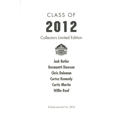 2012 Hall of Fame Multi-Signed Goal Line Art Card Set