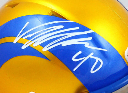 Von Miller Signed Los Angeles Rams Riddell Flash Speed Mini Helmet