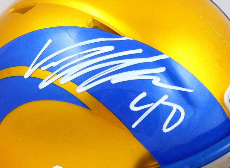Von Miller Signed Los Angeles Rams Riddell Flash Speed Mini Helmet
