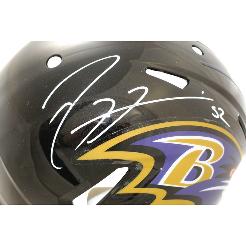 Ray Lewis Baltimore Ravens Autographed Full Size Authentic Helmet