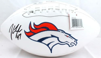John Lynch Autographed Denver Broncos Wilson Logo Football