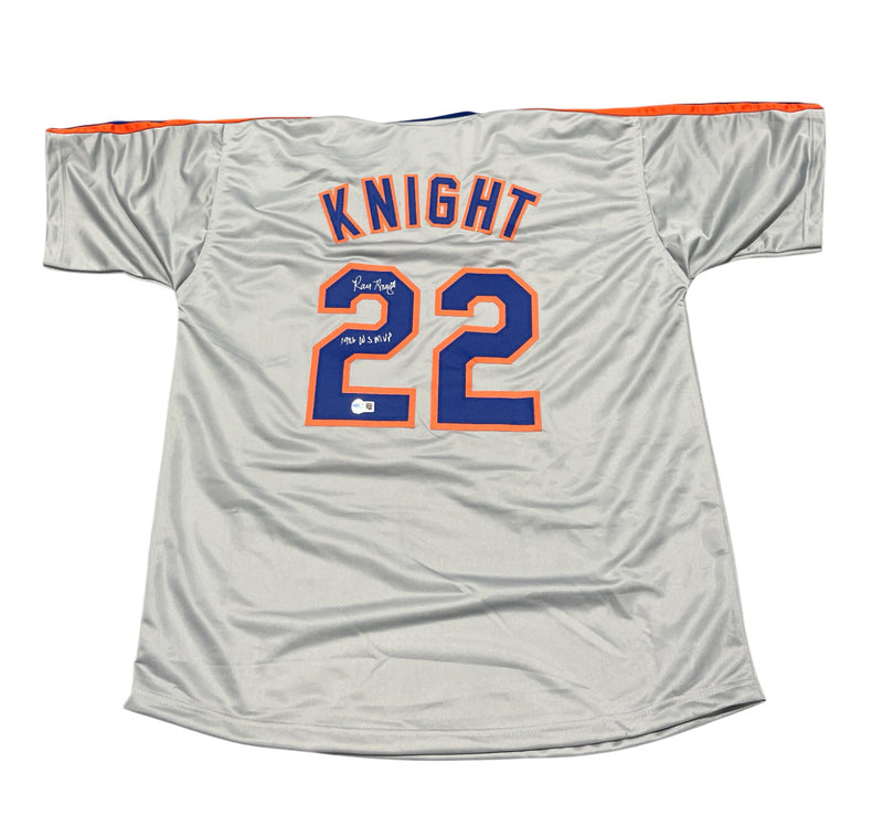 Ray Knight New York Mets Signed Custom Jersey (1986 WS MVP) BAS