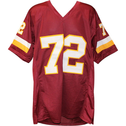 Dexter Manley Autographed Pro Style Custom Red Football Jersey