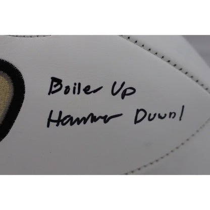 Aidan O'Connell Signed Purdue Boilermakers Logo Football w/ Inscription