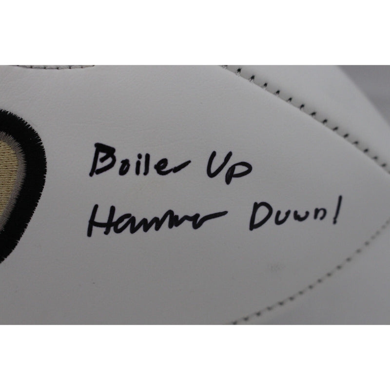 Aidan O'Connell Signed Purdue Boilermakers Logo Football w/ Inscription