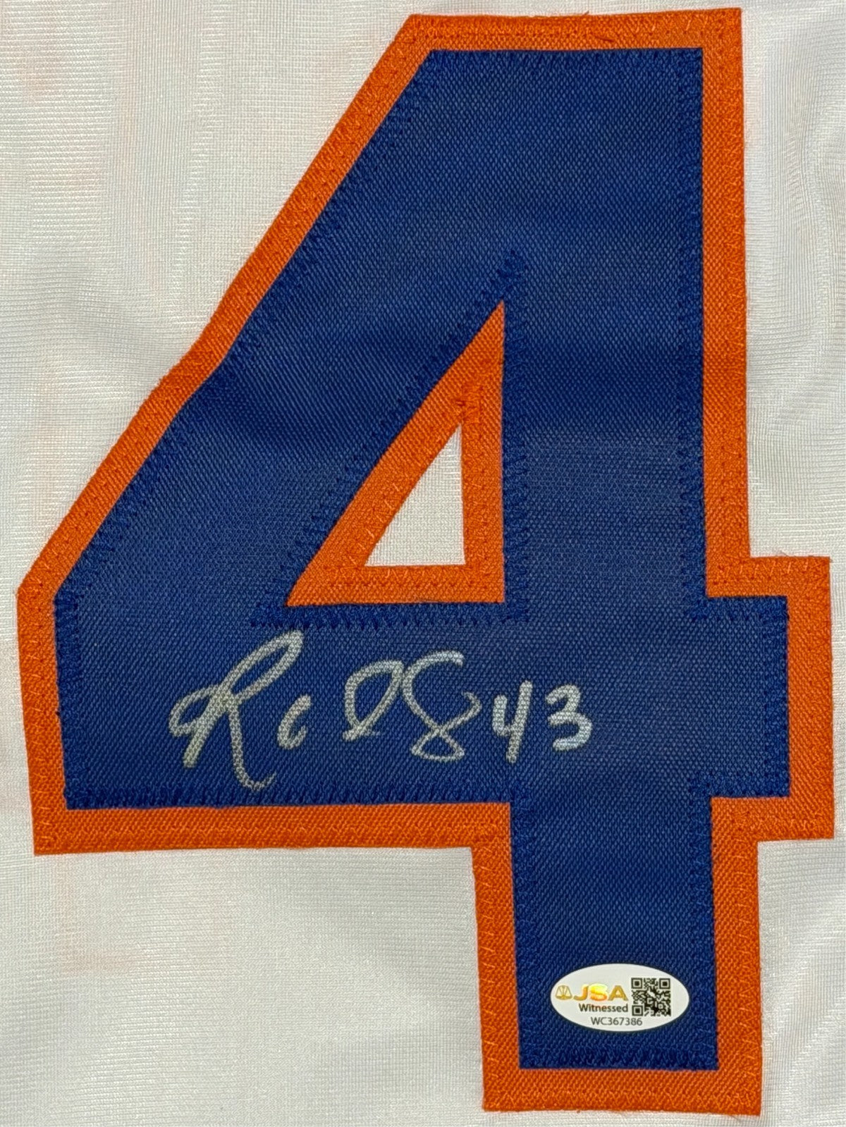 R.A. Dickey Signed New York Mets Custom White Jersey JSA
