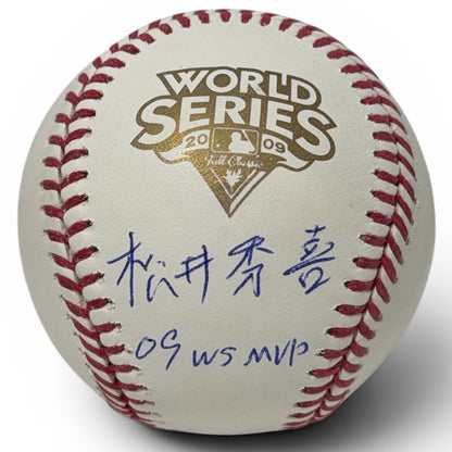 Hideki Matsui Signed 2009 World Series Baseball (Kanji & WS MVP)