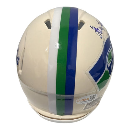 Steve Largent Signed Seattle Seahawks Retro Mini Helmet