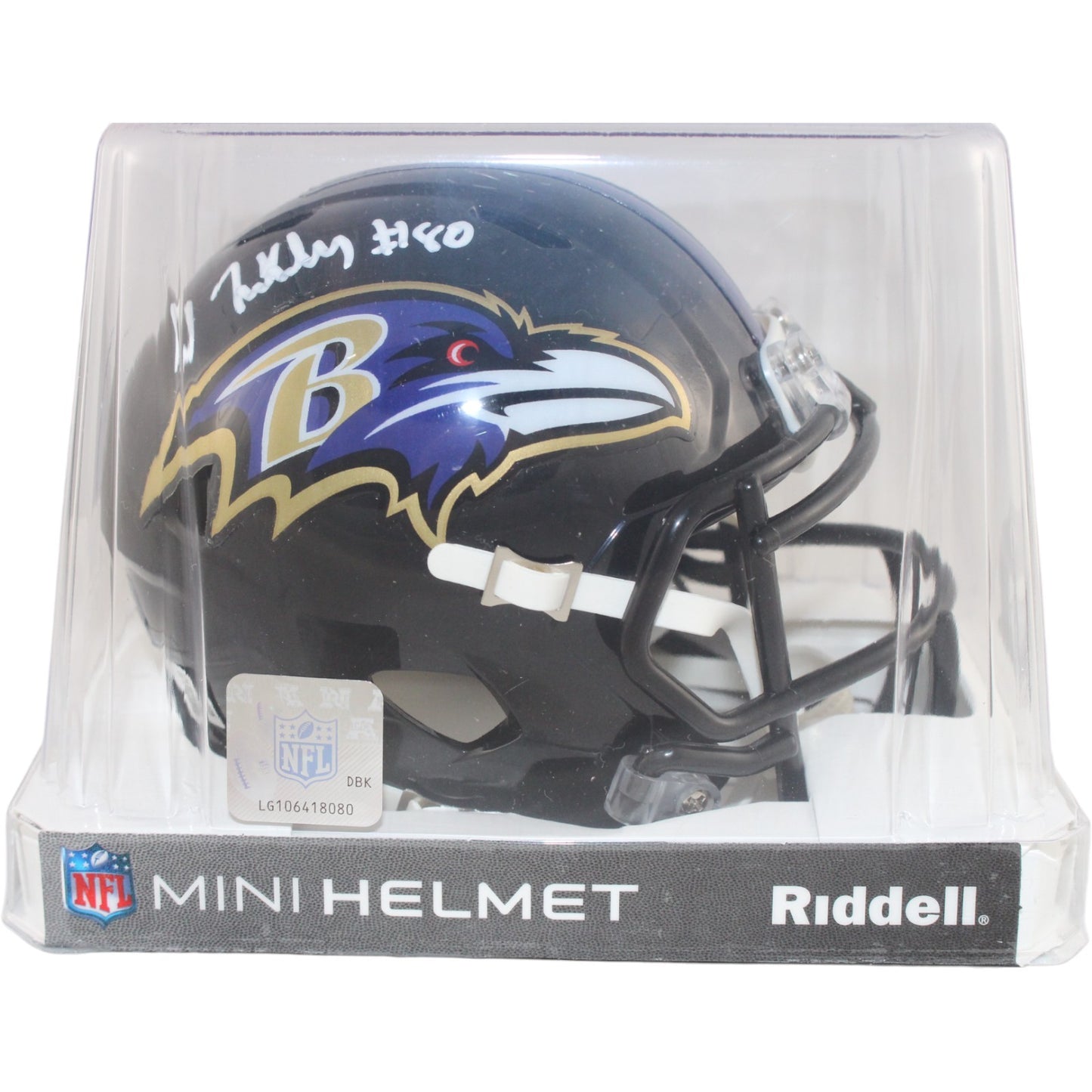 Isiah Likely Baltimore Ravens Autographed Mini Helmet