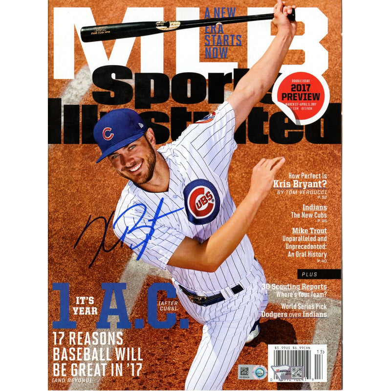 Kris Bryant Signed Chicago Cubs 2017 Sports Illustrated Magazine