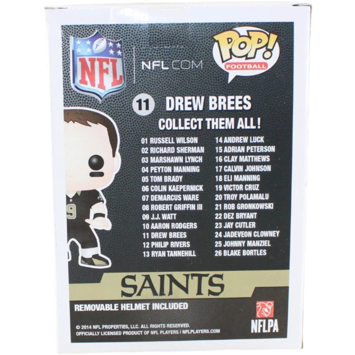 Drew Brees Signed New Orleans Saints Funko Pop #11
