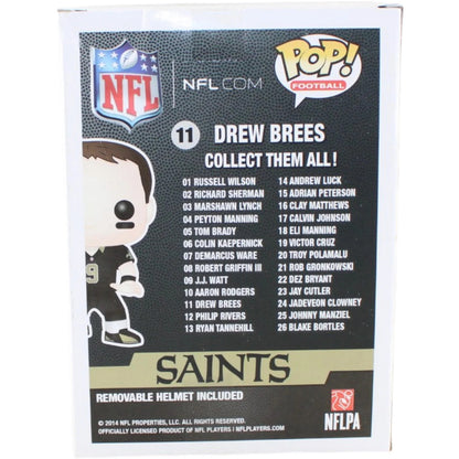 Drew Brees Signed New Orleans Saints Funko Pop #11