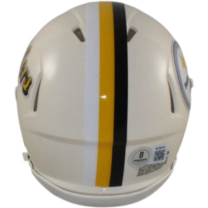 Troy Polamalu Autographed Pittsburgh Steelers Retro Mini Helmet