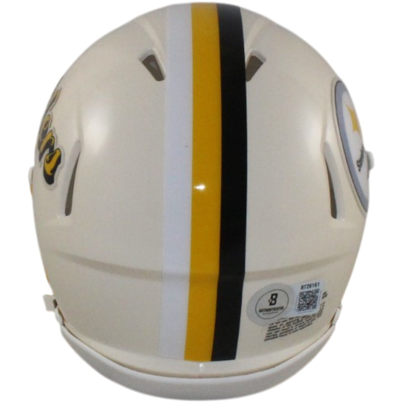 Troy Polamalu Autographed Pittsburgh Steelers Retro Mini Helmet