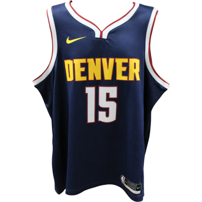 Nikola Jokic Signed Denver Nuggets Nike Navy Swingman Jersey MVP Inscription