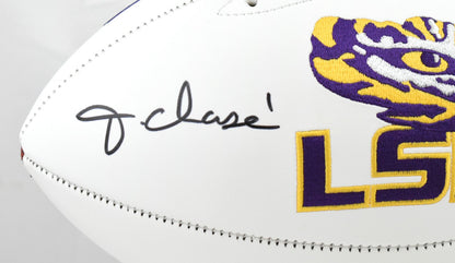 Ja'Marr Chase Autographed LSU Tigers Logo Football
