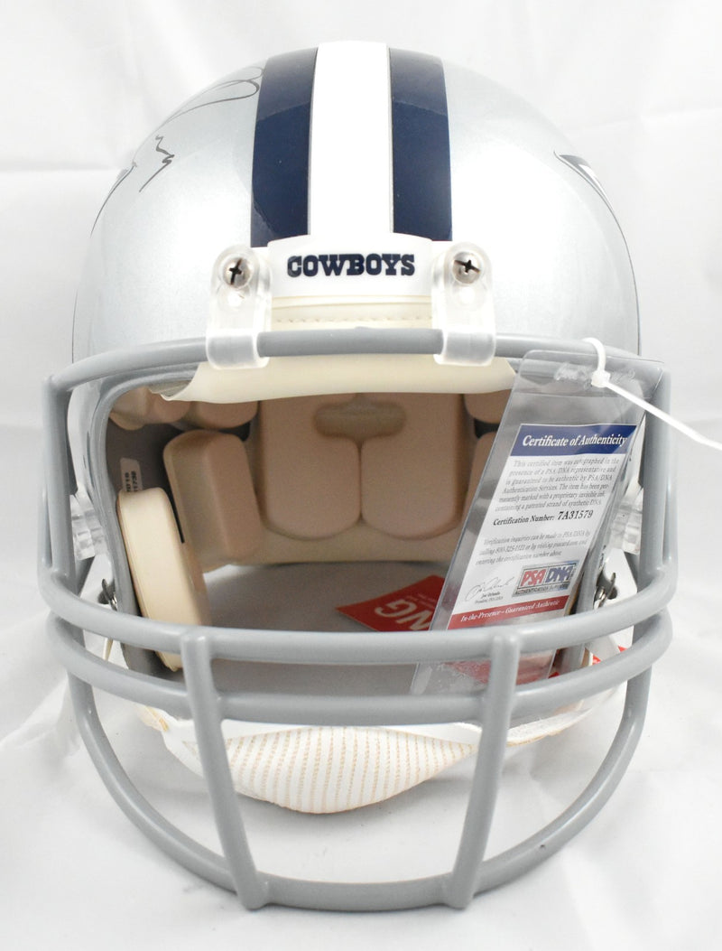 Tony Romo and Jason Witten Signed Dallas Cowboys Authentic Full Size Helmet