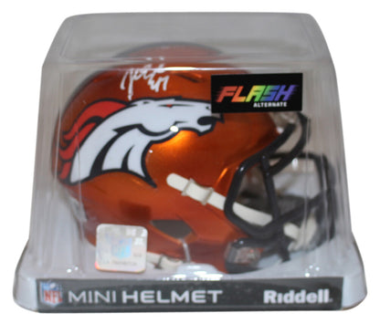 John Lynch Denver Broncos Autographed Flash Mini Helmet Beckett