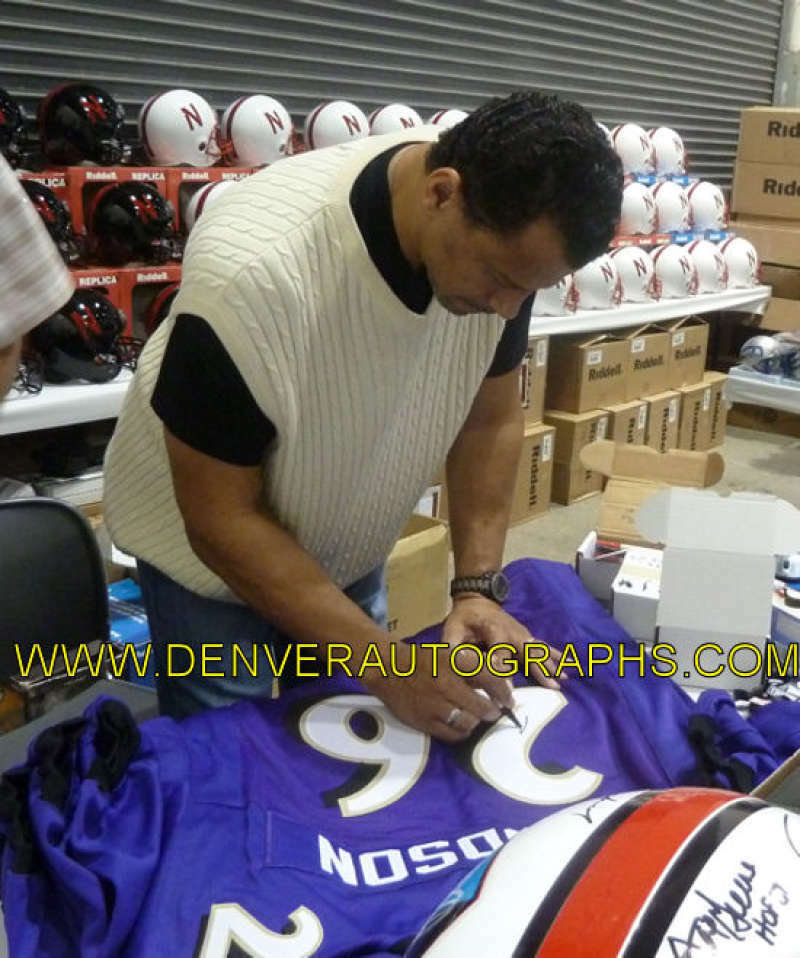 Rod Woodson Signed Baltimore Ravens Custom Jersey HOF Inscription