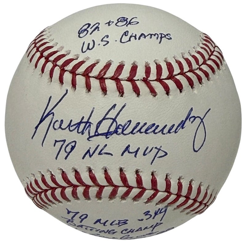 Keith Hernandez Signed New York Mets ROMLB Baseball (4 Stat Inscriptions)