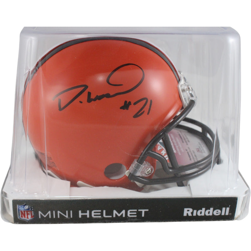 Denzel Ward Cleveland Browns Autographed VSR4 Mini Helmet