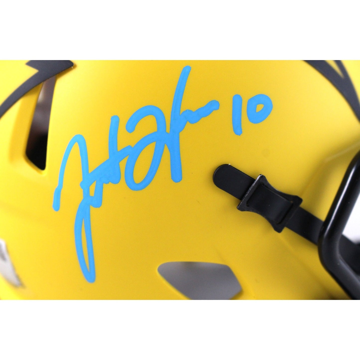 Justin Herbert Los Angeles Chargers Signed Rave Mini Helmet Fanatics